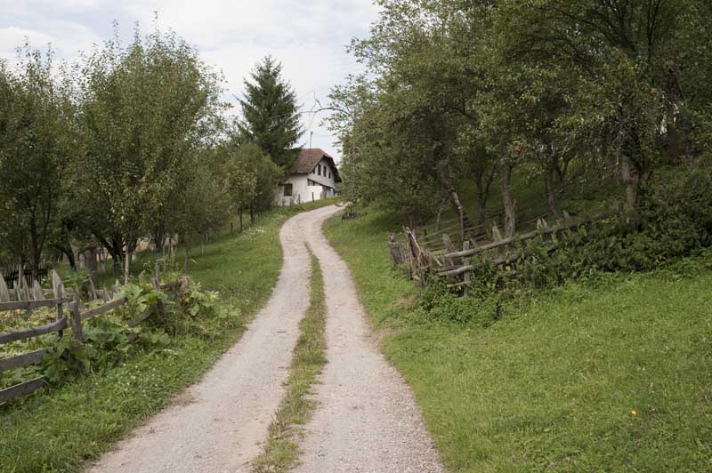 At the end of the road, Sirotanović's house
